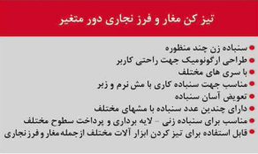 تیز کن مغار و فرز نجاری دور متغییر محک MFG-40
